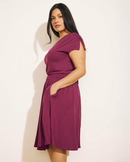 Minetta Liquid Jersey Dress - Rothko Purple | Universal Standard