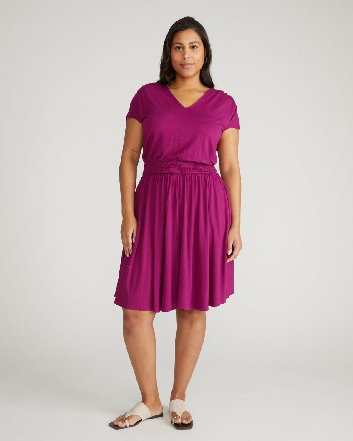 Minetta Liquid Jersey Dress - Rothko Purple | Universal Standard