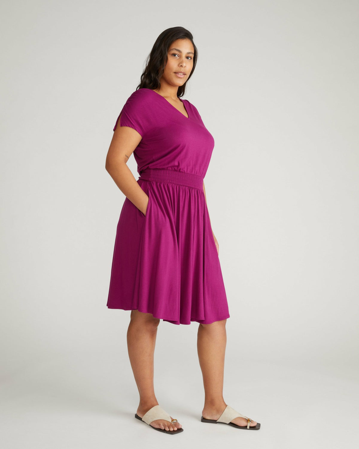 Minetta Liquid Jersey Dress - Rothko Purple | Universal Standard