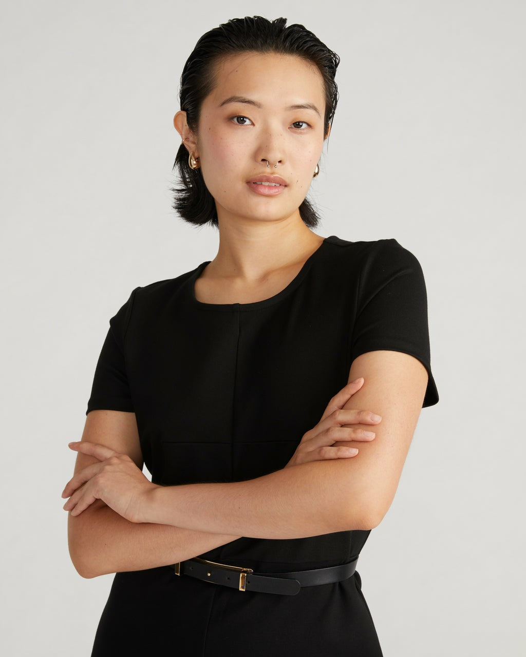 Executive Ponte Dress - Black | Universal Standard