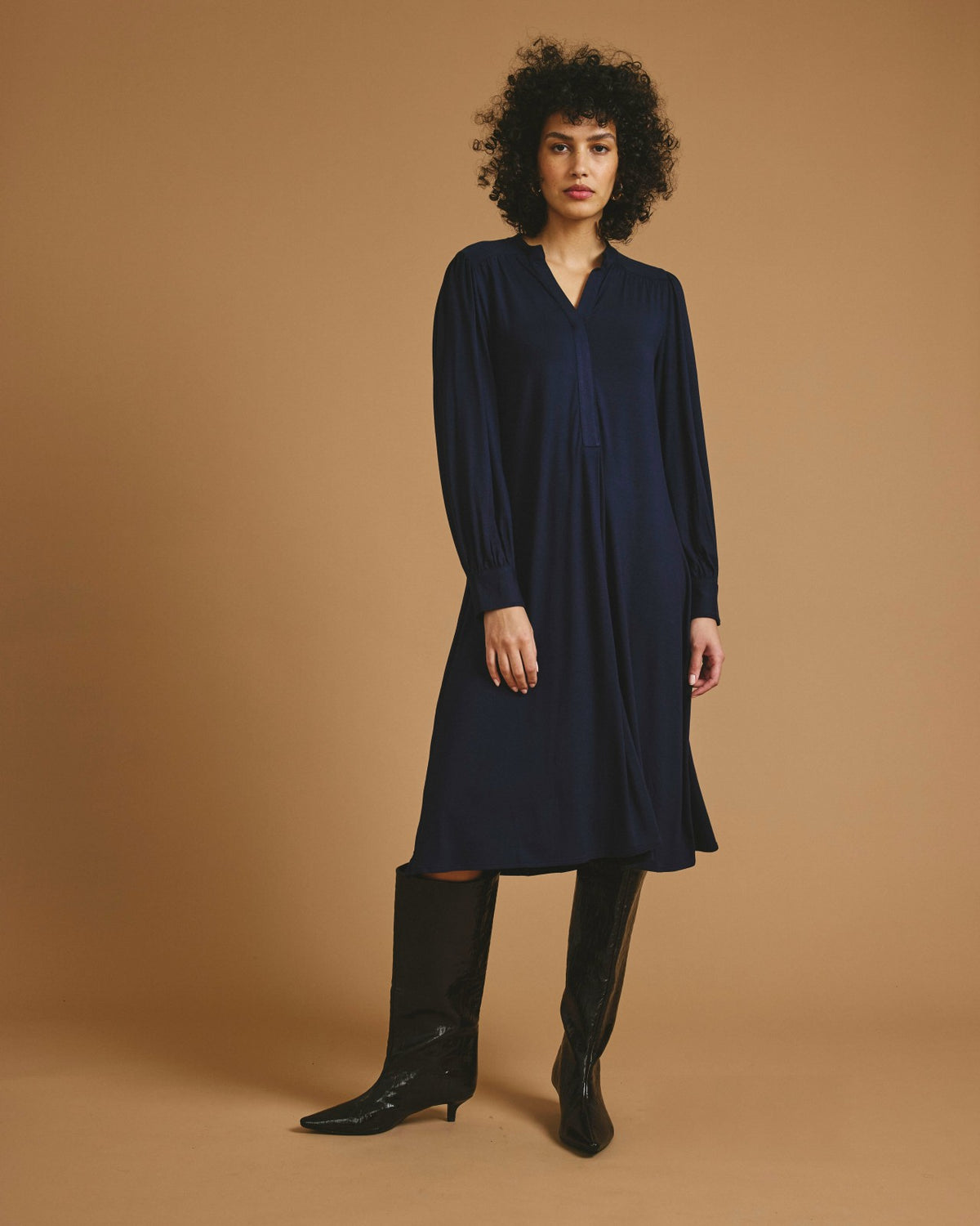 Gramercy Liquid Jersey Dress - Midnight | Universal Standard
