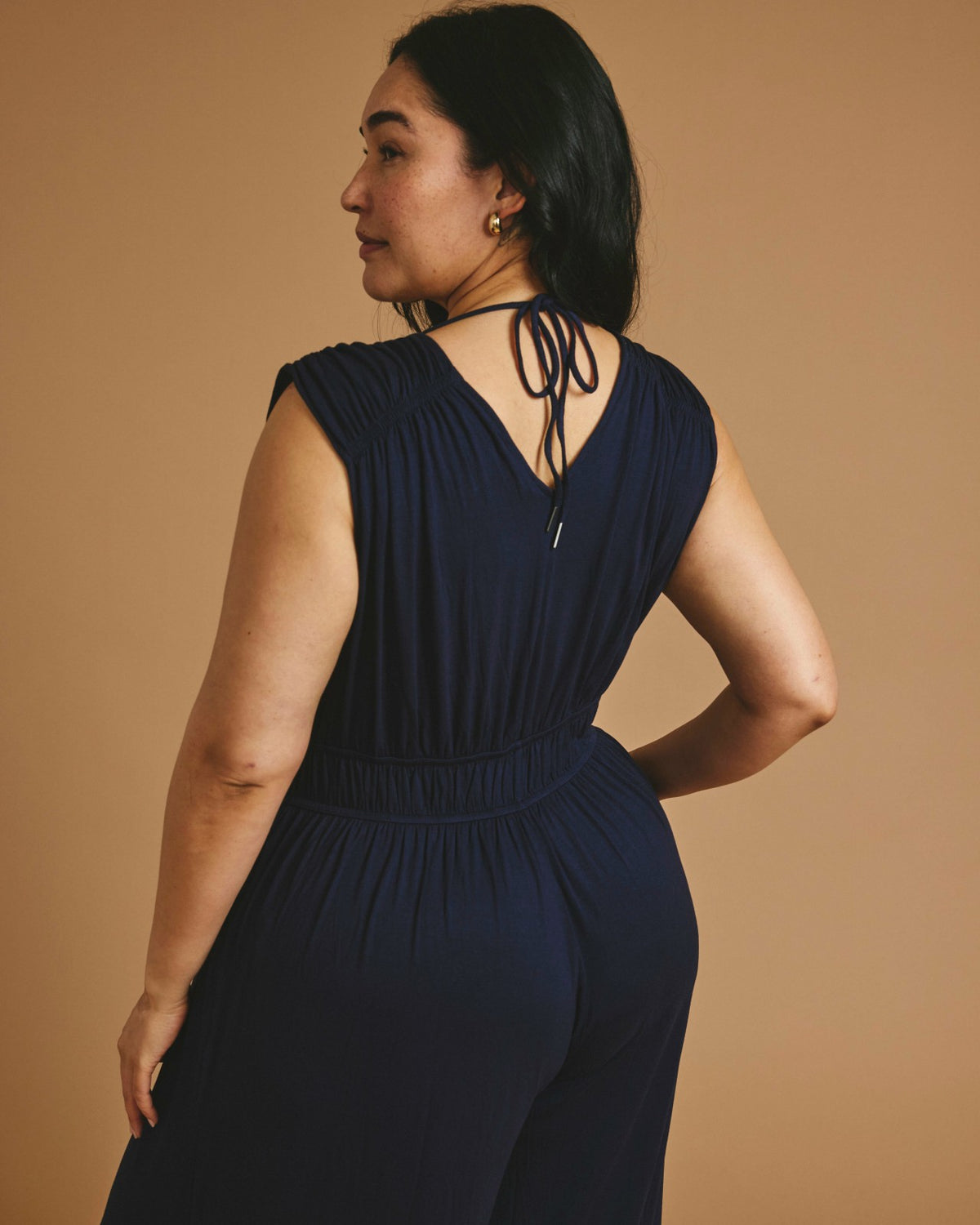 Zoey Liquid Jersey Jumpsuit - Midnight | Universal Standard
