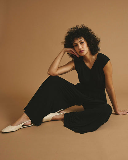 Zoey Liquid Jersey Jumpsuit - Black | Universal Standard
