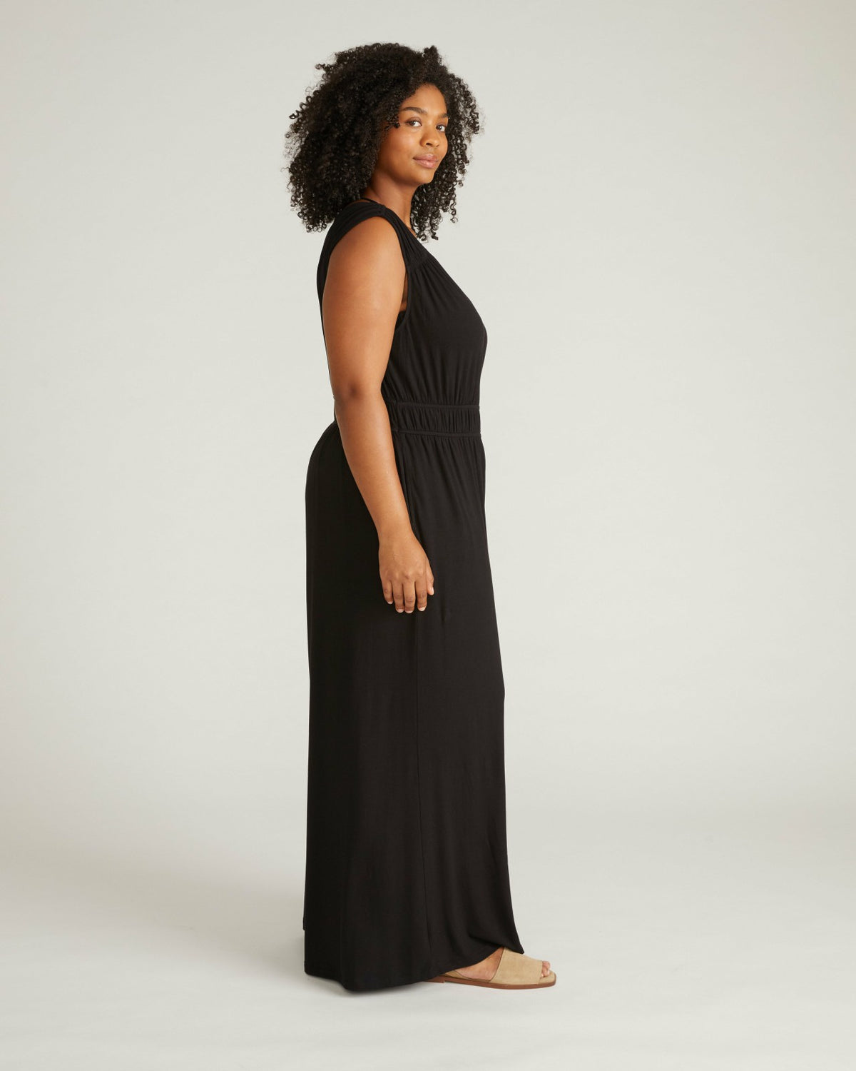 Zoey Liquid Jersey Jumpsuit - Black | Universal Standard