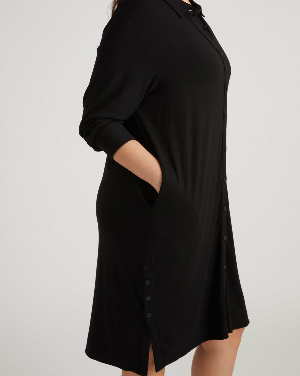 Marcie Liquid Jersey Dress - Black | Universal Standard