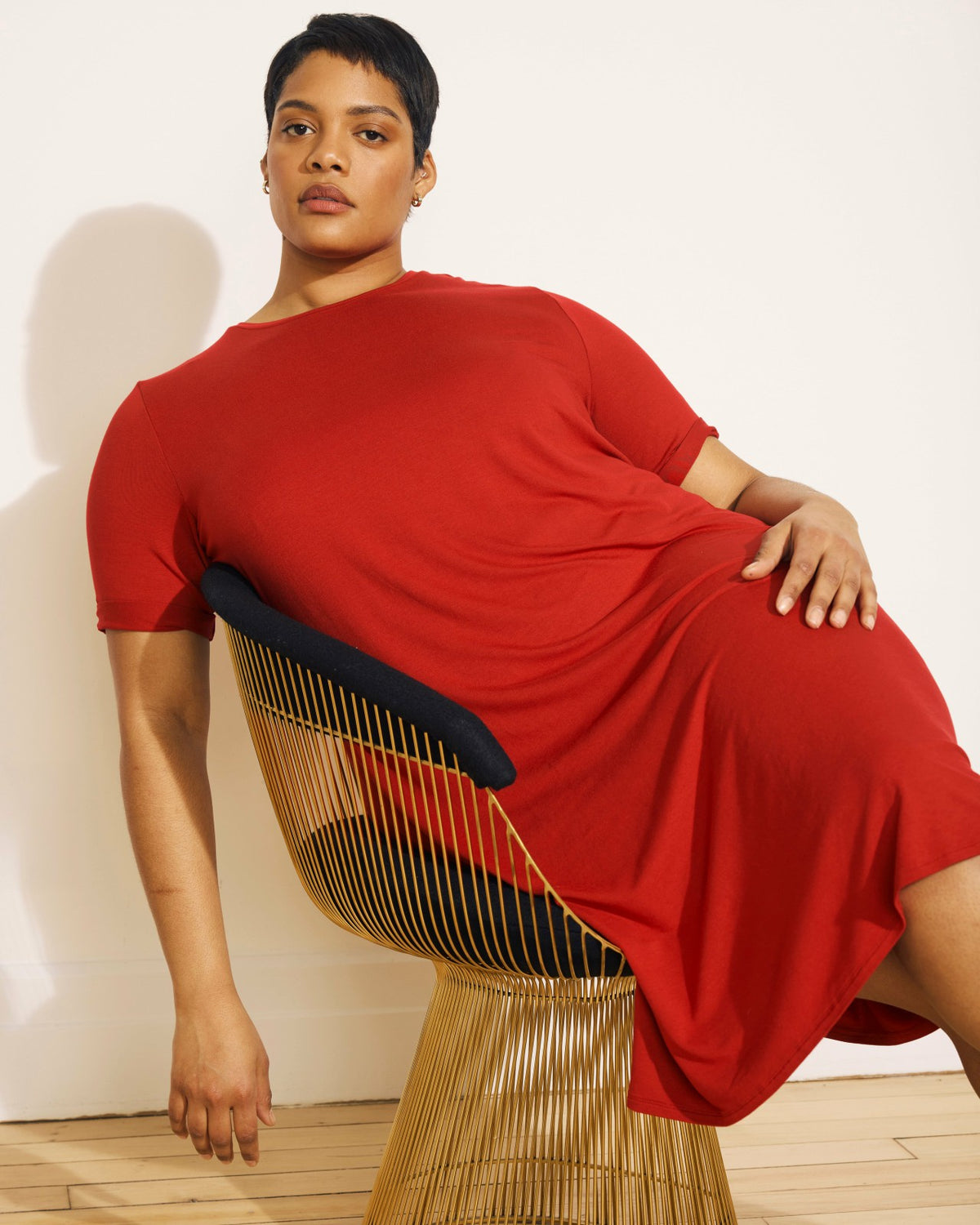 Lily Liquid Jersey Dress - New York Red | Universal Standard