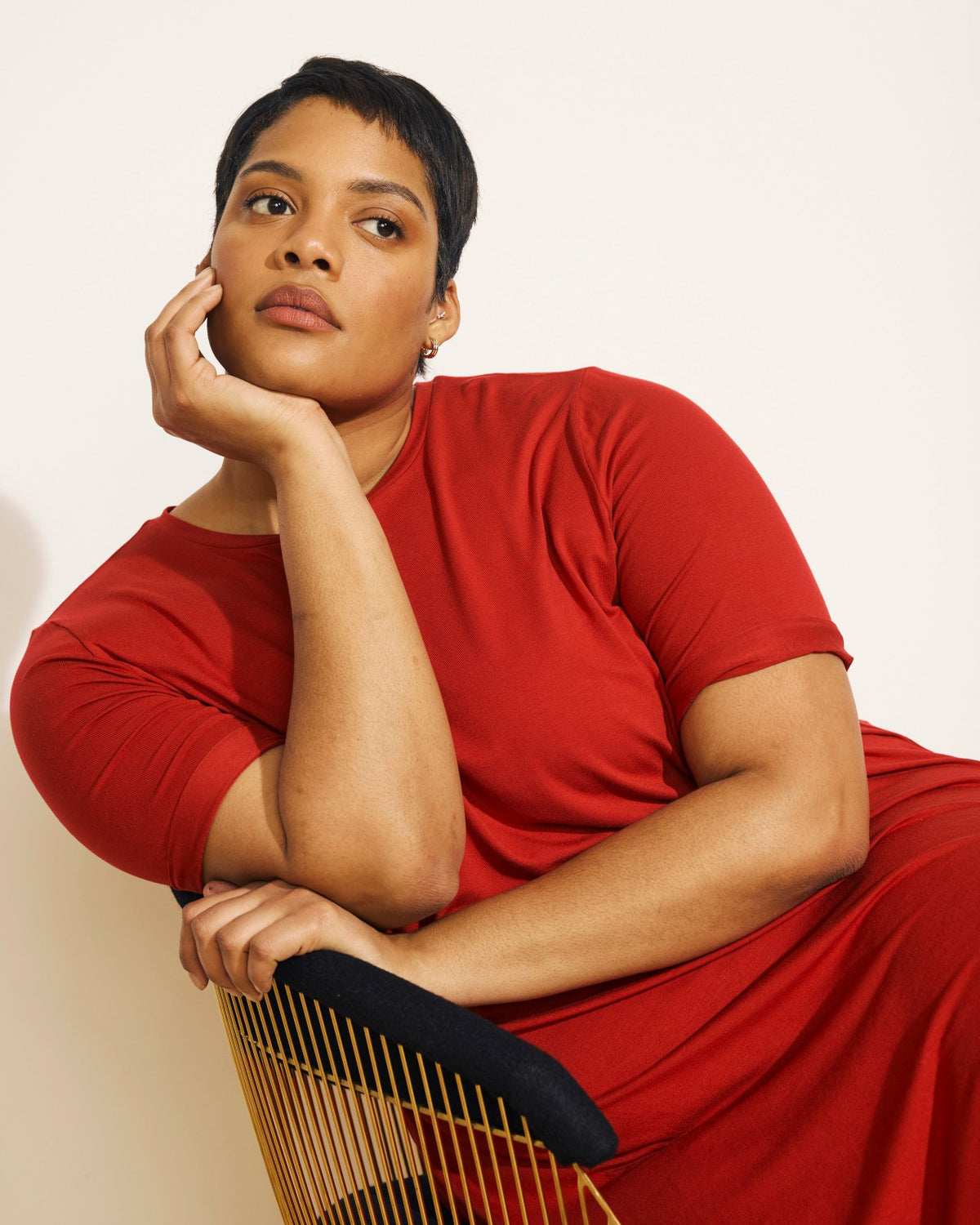 Lily Liquid Jersey Dress - New York Red | Universal Standard