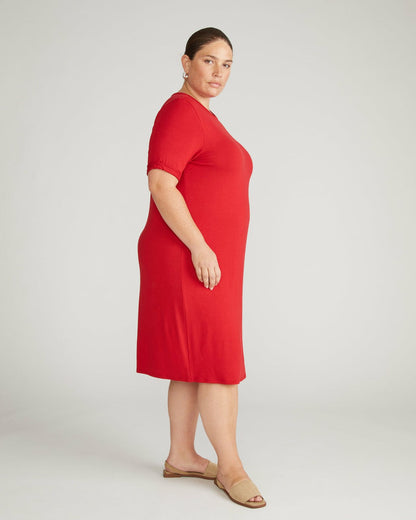 Lily Liquid Jersey Dress - New York Red | Universal Standard