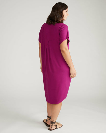 Helen Liquid Jersey Shift Dress - Rothko Purple | Universal Standard