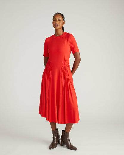 Devi Liquid Jersey Dress - Lipstick | Universal Standard