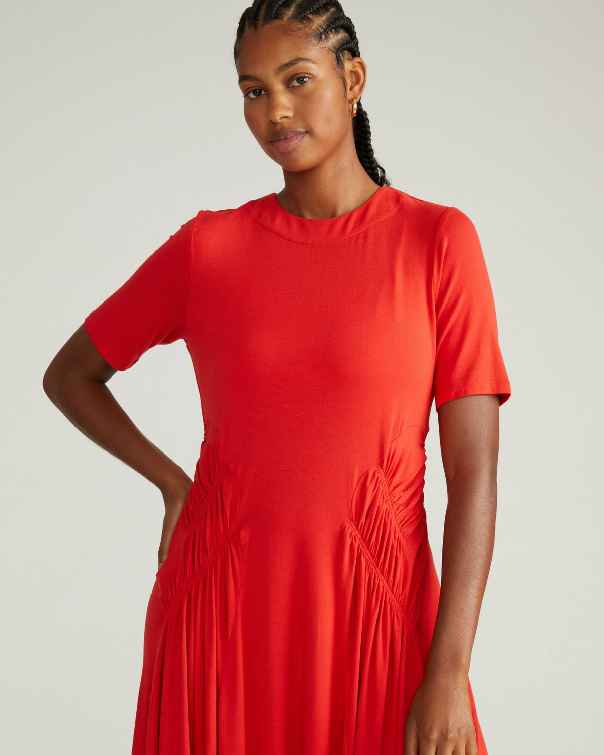 Devi Liquid Jersey Dress - Lipstick | Universal Standard