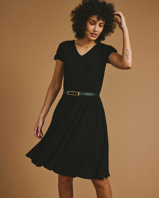 Minetta Liquid Jersey Dress - Black | Universal Standard