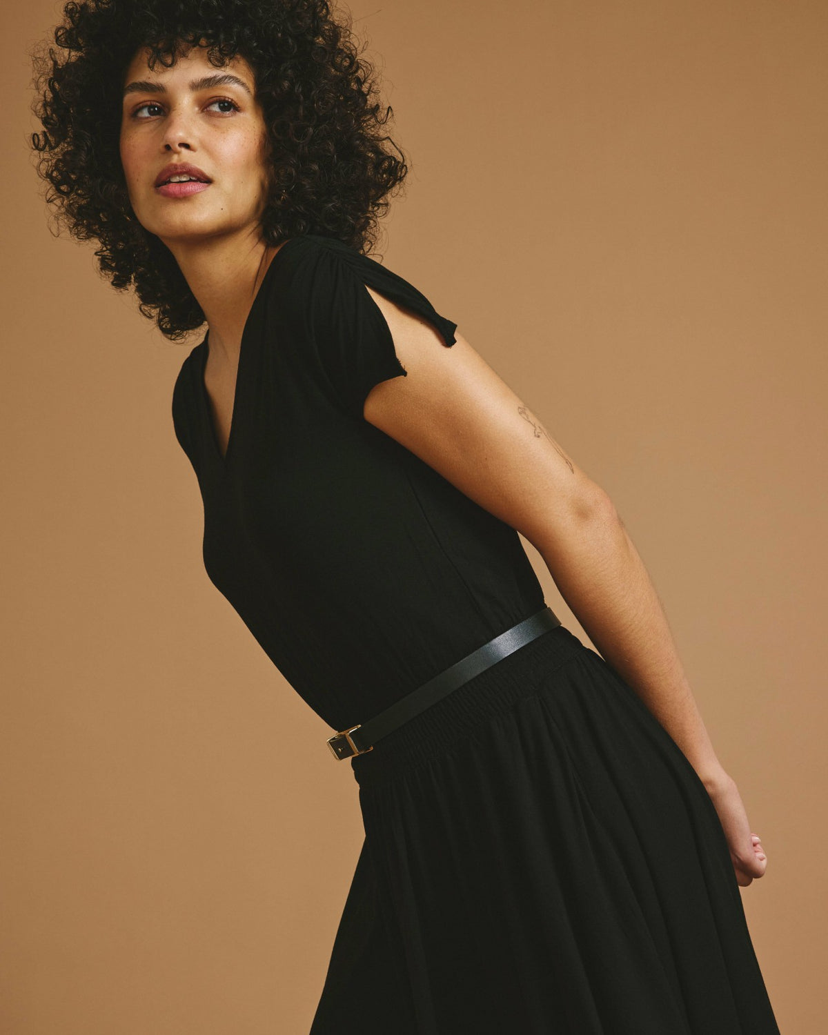 Minetta Liquid Jersey Dress - Black | Universal Standard