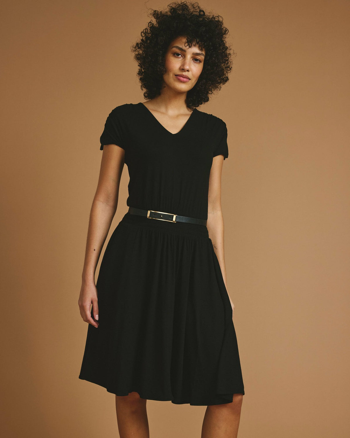 Minetta Liquid Jersey Dress - Black | Universal Standard
