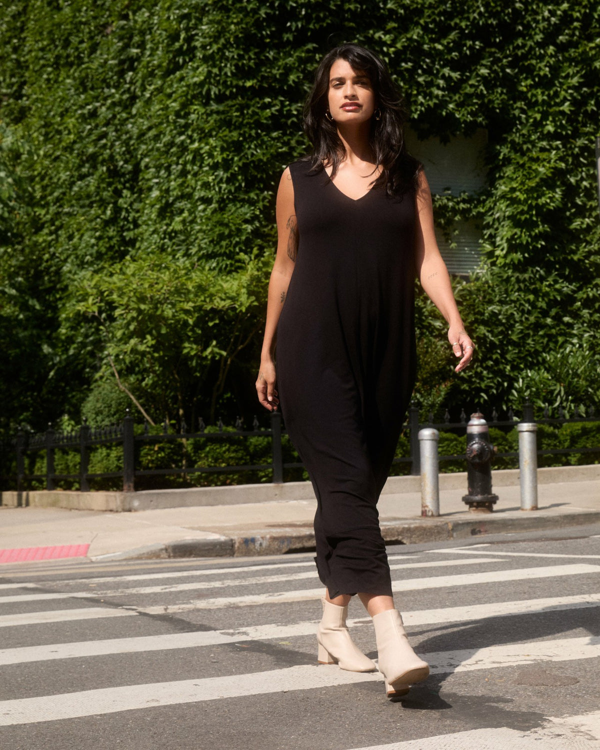 Claremont Liquid Jersey Sheath Dress - Black | Universal Standard