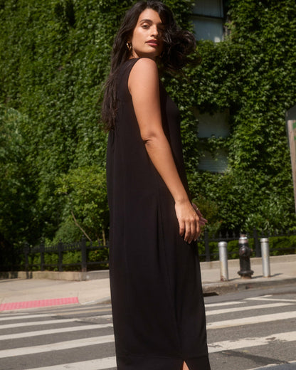 Claremont Liquid Jersey Sheath Dress - Black | Universal Standard