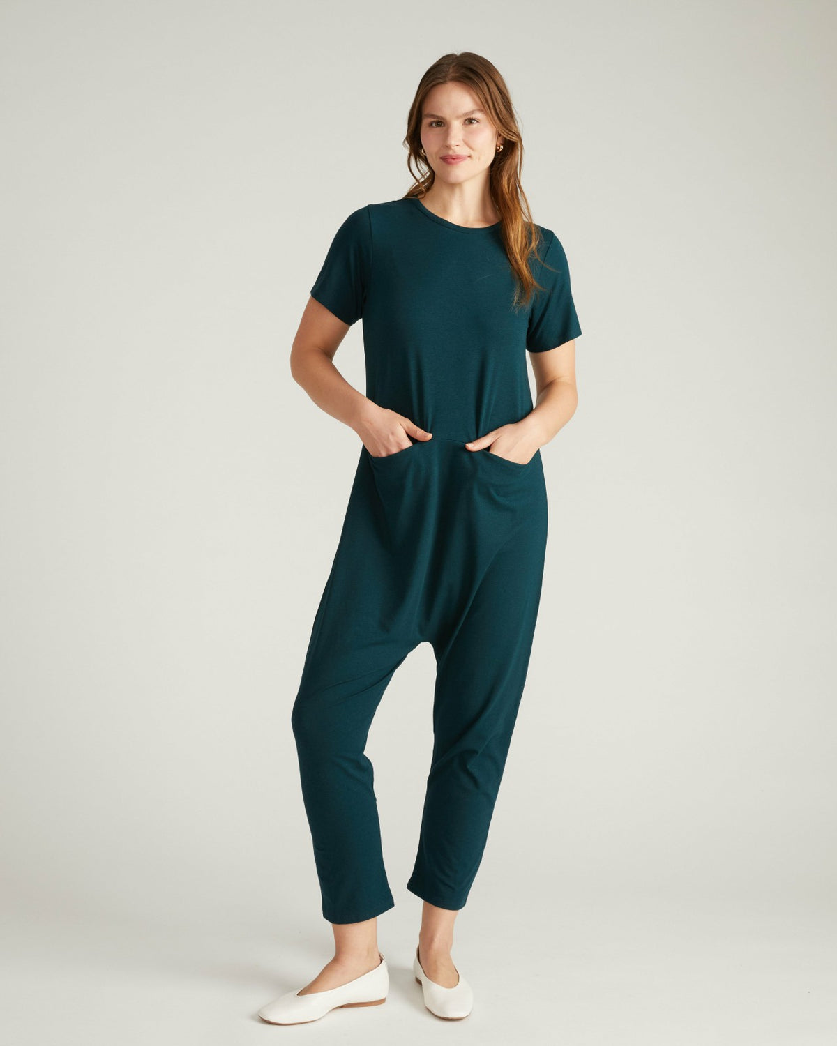 Ilona Lounge Jumpsuit - Deep Sea | Universal Standard