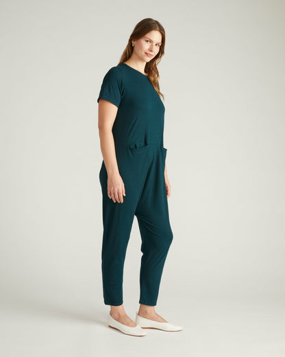Ilona Lounge Jumpsuit - Deep Sea | Universal Standard