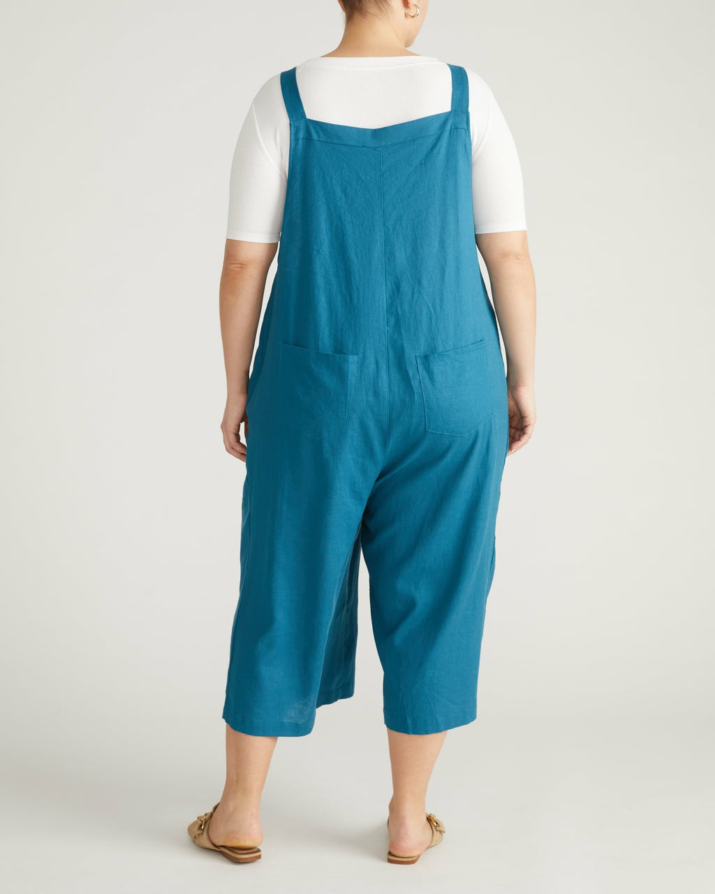 Kora Linen Blend Overalls - Ink Blue | Universal Standard