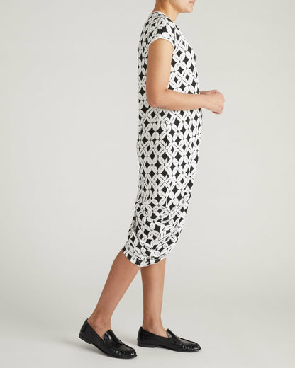 Iconic Geneva V-Neck Dress - Eclipse Print | Universal Standard