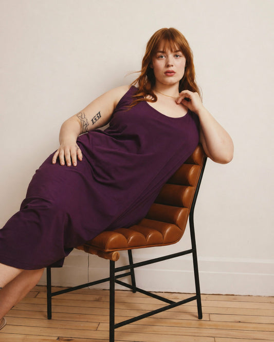 Iconic Geneva Tank Dress - Gamay | Universal Standard