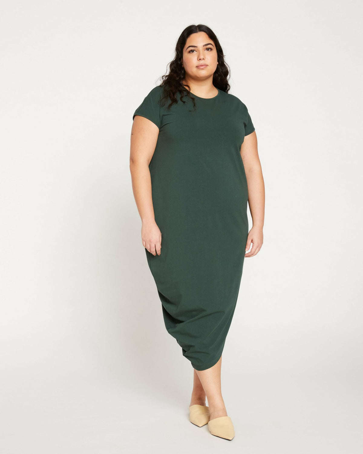 Iconic Geneva Dress - Forest Green | Universal Standard