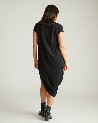 Iconic Geneva V-Neck Dress - Black | Universal Standard
