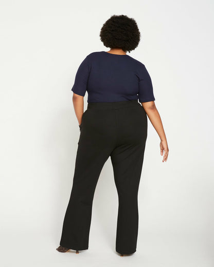 Pull On Bootcut Ponte Pants - Black | Universal Standard