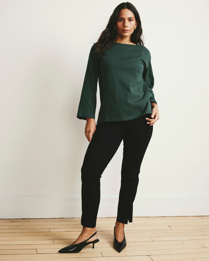 Skinny Pintuck Ponte Pants 28 Inch - Black | Universal Standard