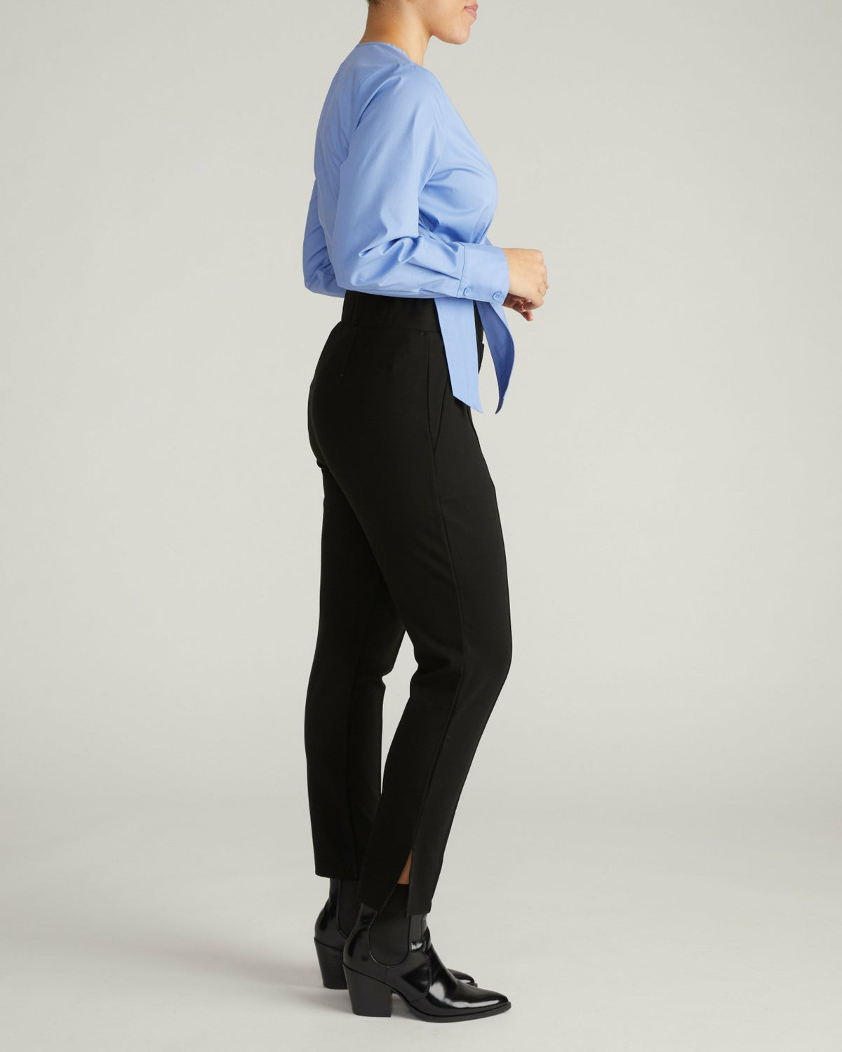 Skinny Pintuck Ponte Pants 28 Inch - Black | Universal Standard