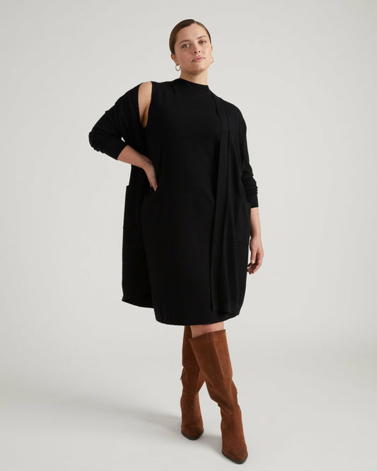 Savvy Double Knit Duster - Black | Universal Standard