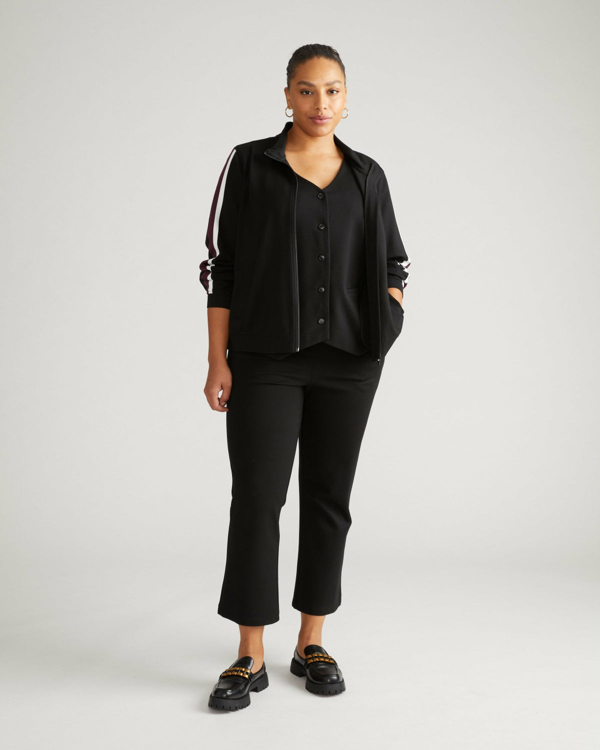 Amaya Ponte Kick Flare Pants - Black | Universal Standard