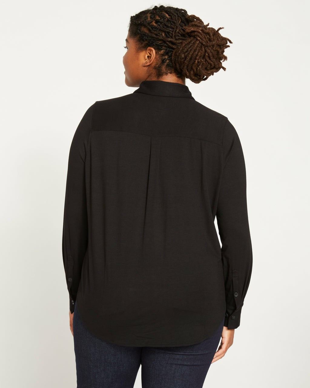 Elbe Liquid Jersey Shirt Classic Fit - Black | Universal Standard