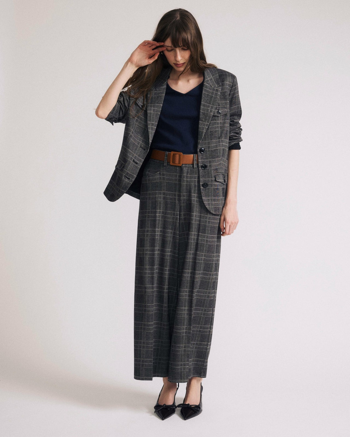 4 Pocket Ponte Blazer - British Plaid | Universal Standard