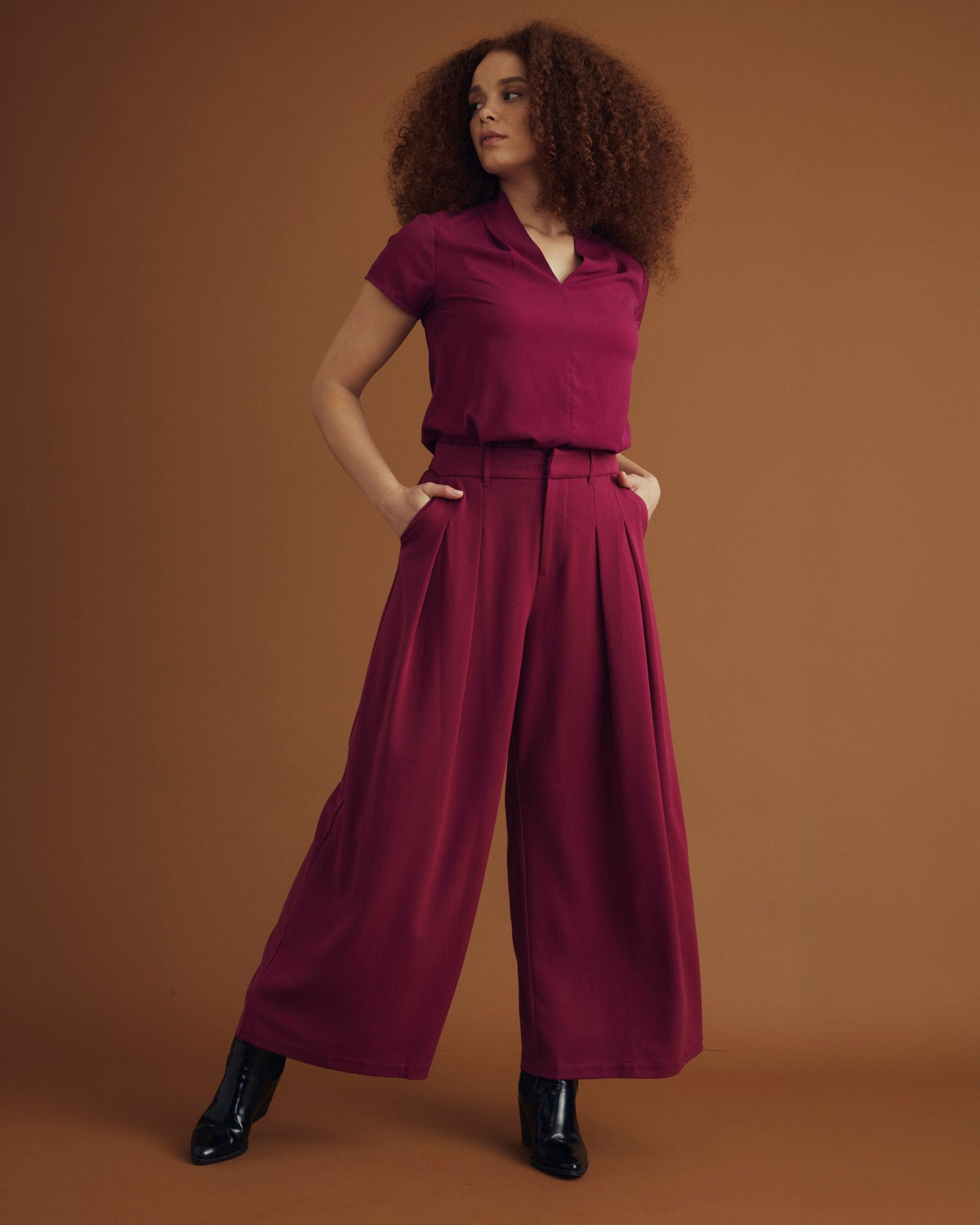 All Day Palais Wide Leg Pants - Goji Berry | Universal Standard