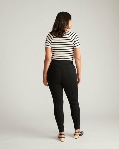 Moro Pintuck Pocket Ponte Pants - Black | Universal Standard