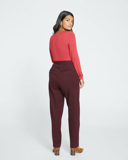 Audrey Tailored Ponte Pants - Black Cherry | Universal Standard