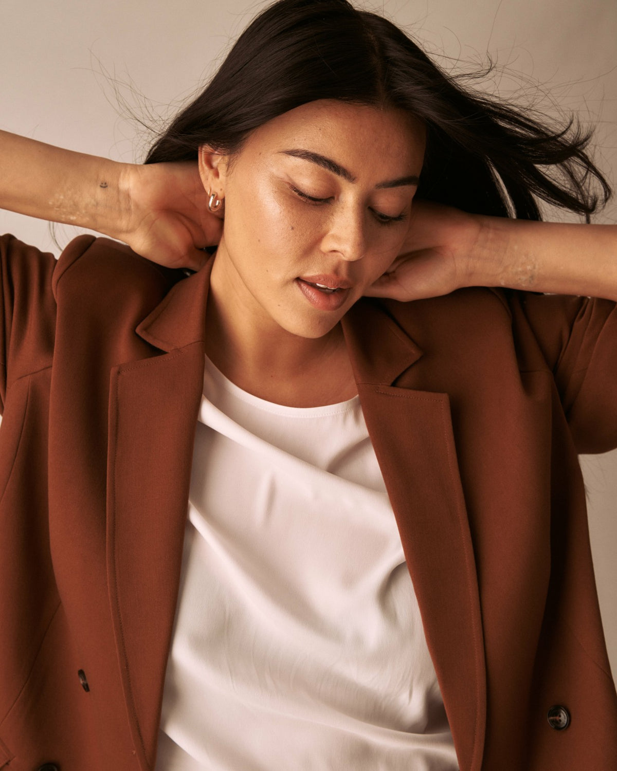 All Day Warren Double Breasted Blazer - Pony | Universal Standard