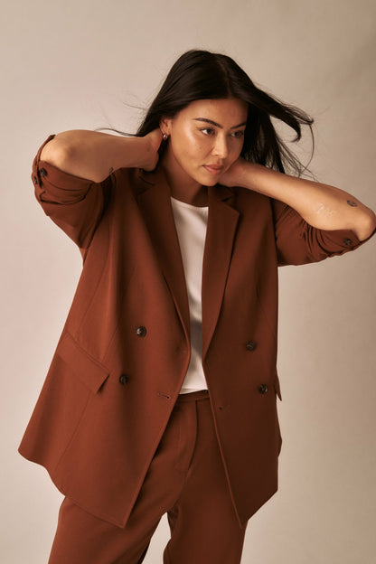 All Day Warren Double Breasted Blazer - Pony | Universal Standard