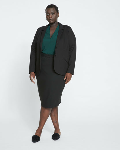 Beas Ponte Blazer - Black | Universal Standard