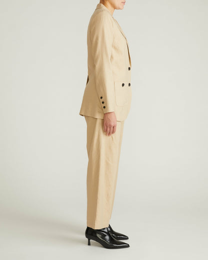 Coastal Linen Blend Blazer - Danish Coffee | Universal Standard