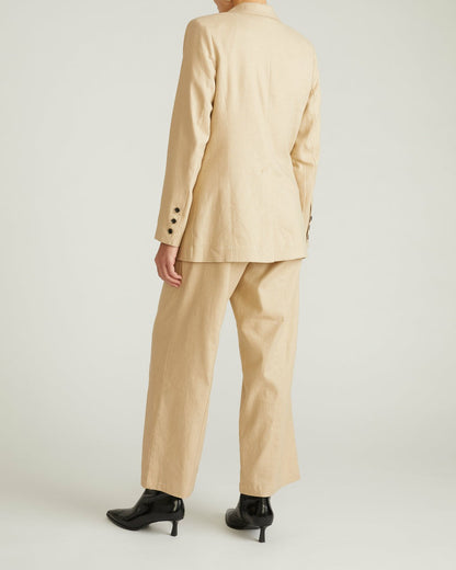 Coastal Linen Blend Blazer - Danish Coffee | Universal Standard
