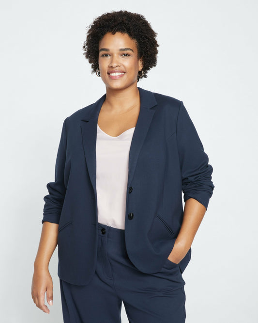 Beas Ponte Blazer - Navy | Universal Standard