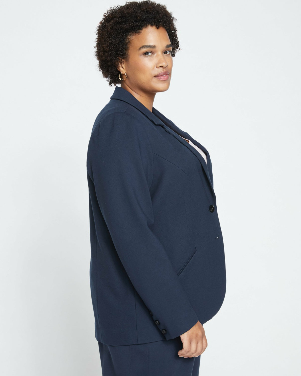 Beas Ponte Blazer - Navy | Universal Standard