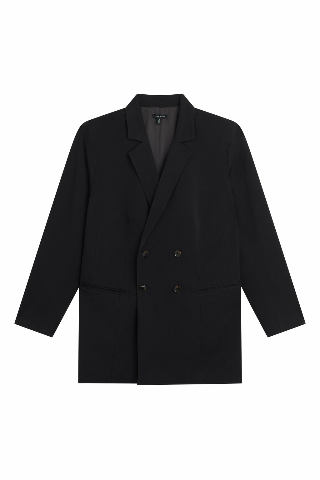 All Day Warren Double Breasted Blazer - Black | Universal Standard