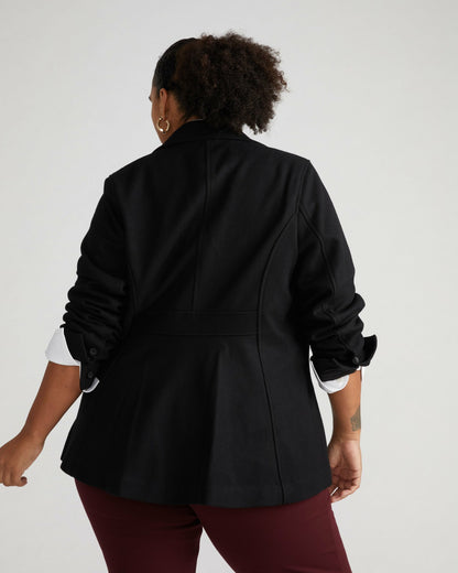 Kidjo Tailored Wool Jacket - Black | Universal Standard