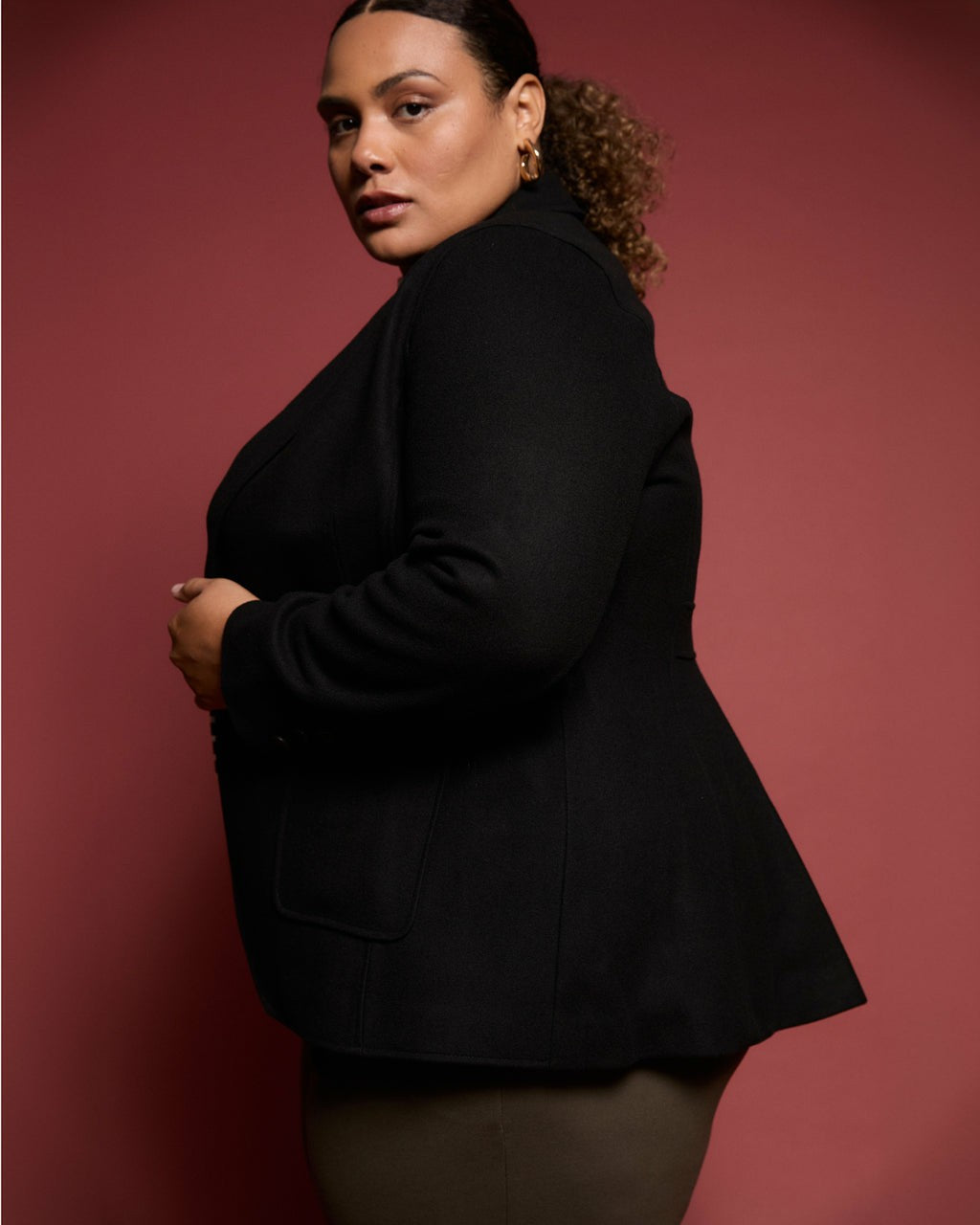 Kidjo Tailored Wool Jacket - Black | Universal Standard