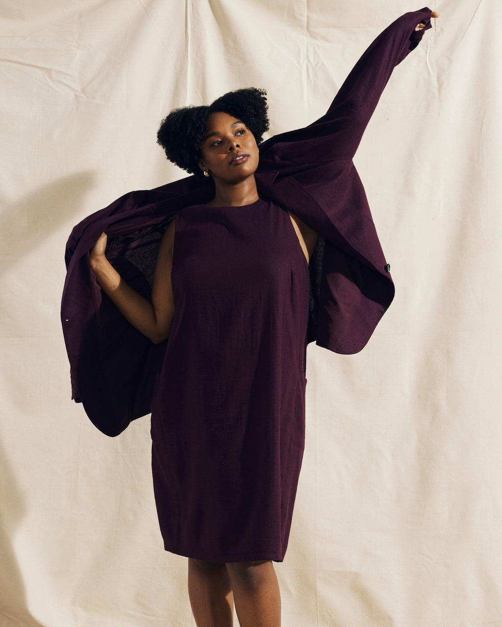 Coastal Linen Blend Blazer - Acai | Universal Standard
