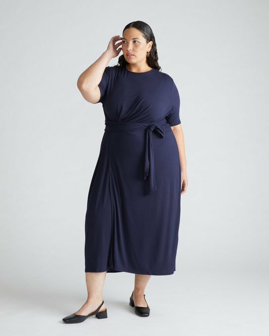 Delilah Liquid Jersey Dress - Midnight | Universal Standard