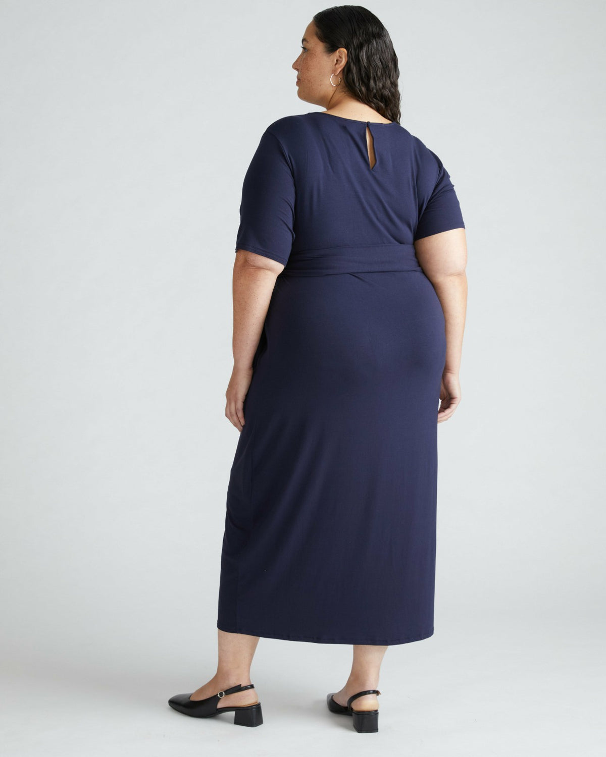 Delilah Liquid Jersey Dress - Midnight | Universal Standard